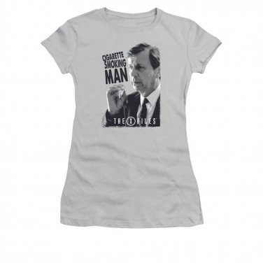 X-Files Juniors Smoking Man Tee Shirt Gray