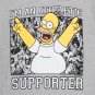 The Simpsons Athletic Supporter Men's Grey T-Shirt Gray