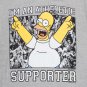 The Simpsons Athletic Supporter Men's Grey T-Shirt Gray