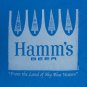 Hamm's Men's Crown Beer Tee Shirt Blue