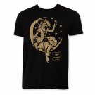 Miller High Life Men's Girl In Moon T-Shirt Black