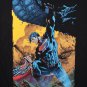 Superman Men's American Flag Tee Shirt Black