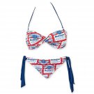 Budweiser Women's Twist Top Bikini Red