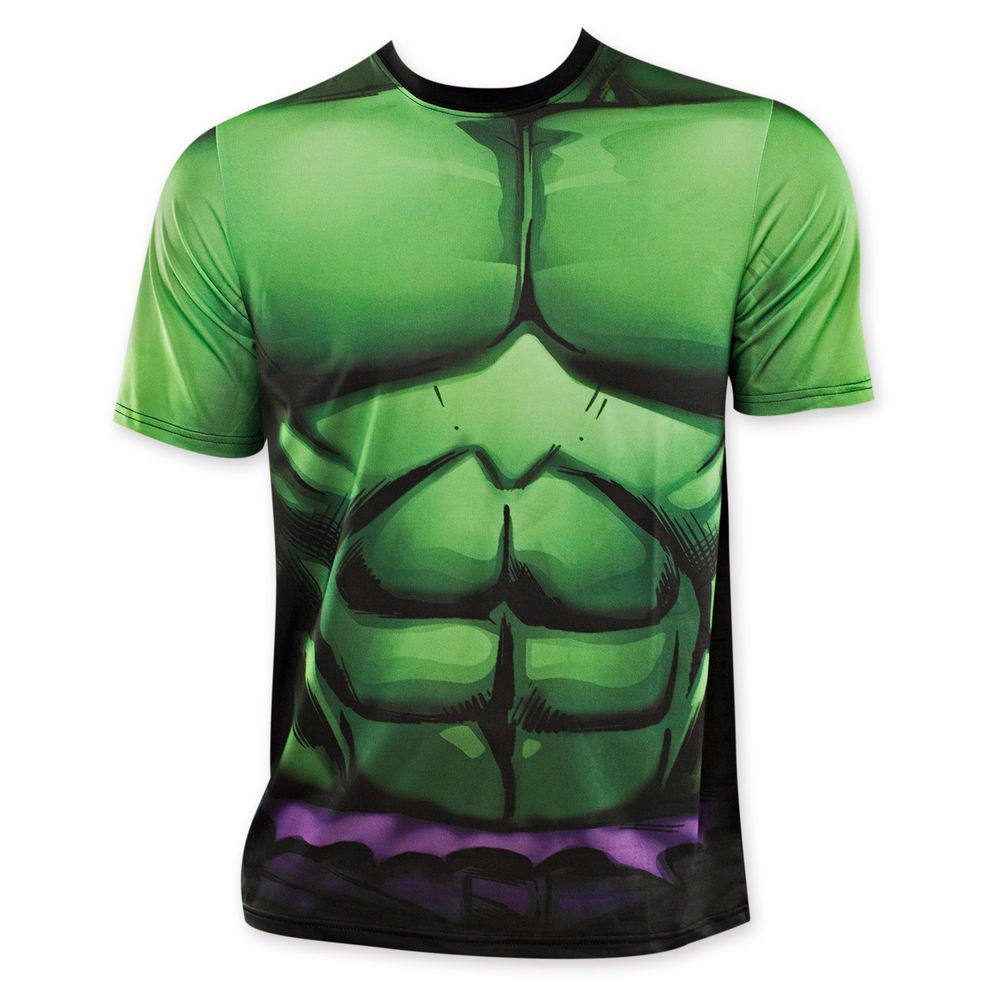 The Incredible Hulk Sublimated Costume Tee Shirt Green