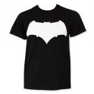 Batman v Superman And White Batman Logo Tee Shirt Black