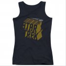 Star Trek 3D Logo Juniors Tank Top Black