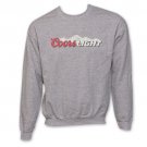 Coors Light Logo Crew Neck Sweatshirt - Grey Gray