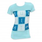 Bud Light Women's Square Logo T-Shirt Blue