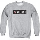 Valiant Horizontal Logo Crew Neck Sweatshirt Gray
