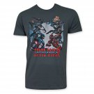 Captain America Men's Civil War Tee Shirt Gray