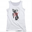 Batman Harley Quinn Inked Juniors Tank Top White