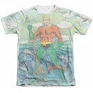 Aquaman Sonar Sublimation T-Shirt White