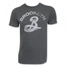 Brooklyn Brewery Faded Black Tee Shirt Gray