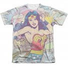 Wonder Woman Pose Sublimation T-Shirt White
