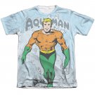 Aquaman Classic Aqua Sublimation T-Shirt White