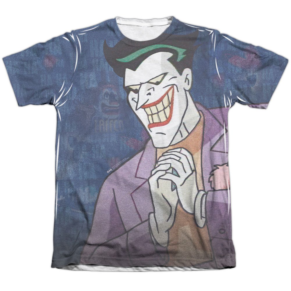 Batman Animated Series Joker Sublimation T-Shirt White