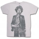Jimi Hendrix Hand In Pocket Vintage Ivory Graphic T-Shirt White