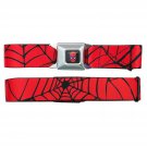 Spiderman Web Seatbelt Buckle Belt Red