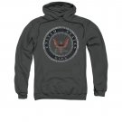 US Navy Rough Emblem Pullover Hoodie Gray