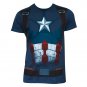 Captain America Civil War Suit Costume Shirt Blue