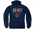 US Army Arch Pullover Hoodie Blue