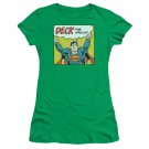Superman Deck The Halls Christmas Juniors T-Shirt Green