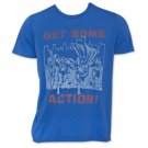 Men's Junk Food Justice League Get Some Action T-Shirt Blue