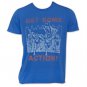 Men's Junk Food Justice League Get Some Action T-Shirt Blue