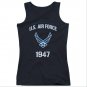 US Air Force Property Juniors Tank Top Black