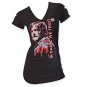 The Walking Dead Slashed Sleeve Women's Daryl Tee Shirt Black