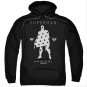 Superman Stars Silhouette Pullover Hoodie Black