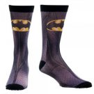 Batman Sublimated Bat Logo Socks Gray