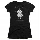 Batman Star Silhouette Juniors T-Shirt Black