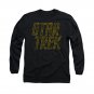 Star Trek Distressed Logo Long Sleeve T-Shirt Black