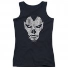 Shadowman Face Juniors Tank Top Black