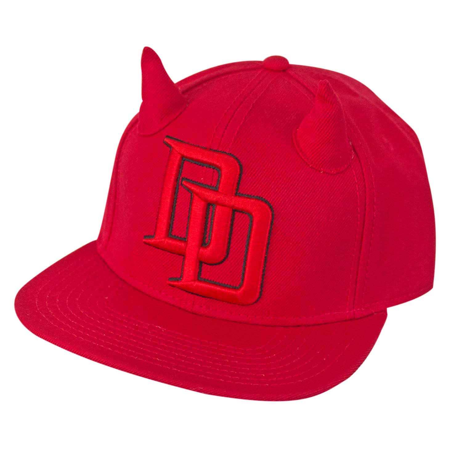 Daredevil Horned Snapback Hat Red