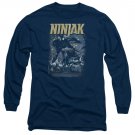 Ninjak Rainy Night Ninjak Long Sleeve T-Shirt Blue