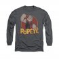 Popeye Retro Ring Long Sleeve T-Shirt Gray