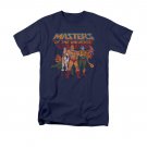 He-Man Masters Of The Universe Heroes Navy Tee Shirt Blue