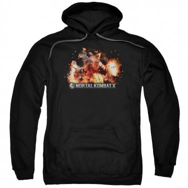 Mortal Kombat X Scorpio Flames Pullover Hoodie Black