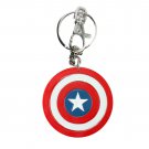 Captain America Logo Bendable Keychain Red