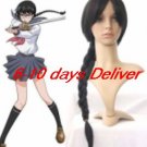 Fashion Black Bleach Yadoumaru Lisa Nylon Cosplay Wig