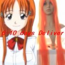 Beautiful Orange Bleach INOUE ORIHIME Nylon Cosplay Wig