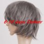 Anime short dark grey cosplay wig
