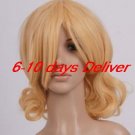 Blonde hetalia axis powers france cosplay wig