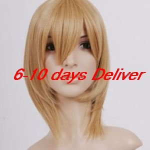 Blonde Hetalia Axis Powers Liechtenstein cosplay wig