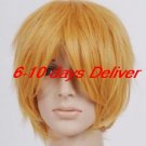 blonde vocaloid kagamine len cosplay wig