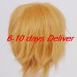 blonde vocaloid kagamine len cosplay wig