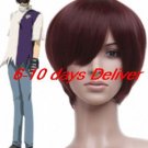 Brownish Red GetBackers jubei kakei Nylon Cosplay Wig
