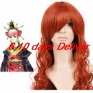Brownish Red Sui Sei Seki Nylon Cosplay Wig